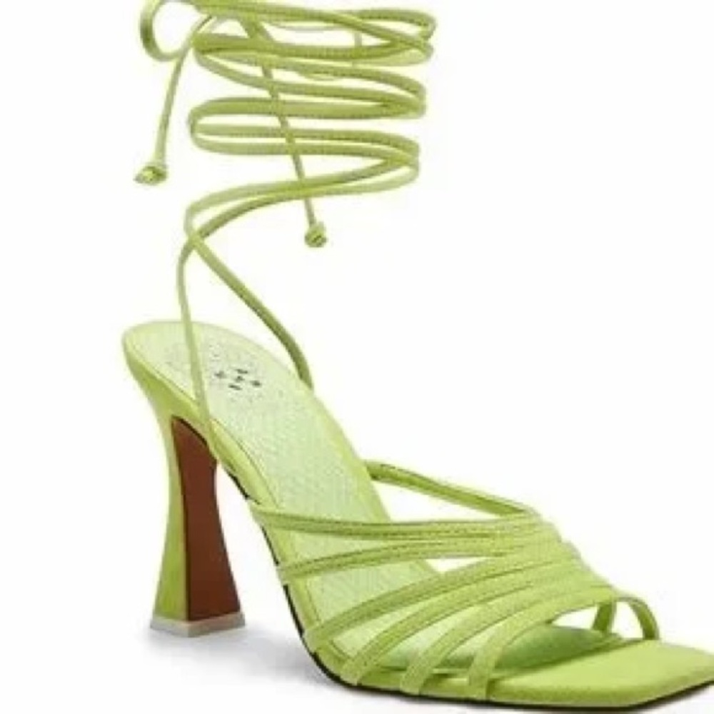 Vince Camuto Lime Lace-Up Heels